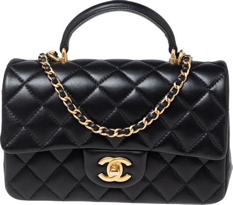 chanel mini rectangular hong kong|Chanel rectangular mini top handle.